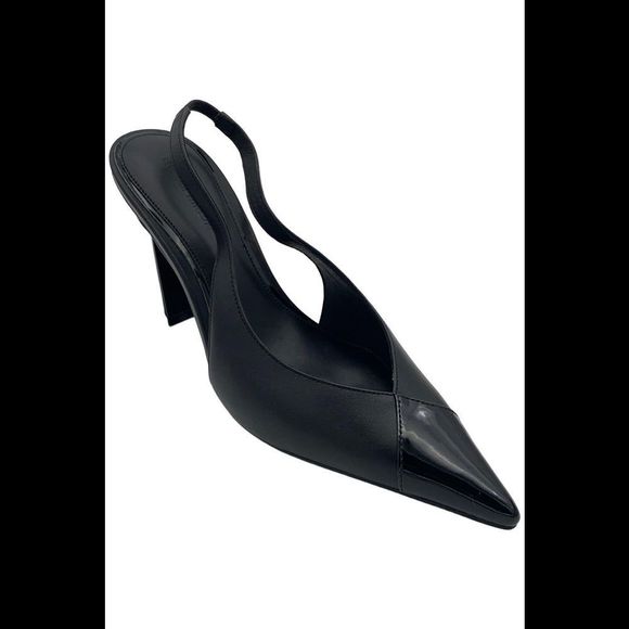 Rebecca Minkoff Women's Miley Slingback Heels Black - Medium - Picture 1 of 3